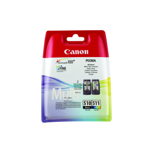 Canon+PGI-510+%2B+CL-511+Inkjet+Cartridges+Multipack+Black%2FTri-Colour+2970B010