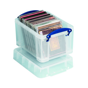 Really+Useful+3L+Plastic+Storage+Box+With+Lid+245x180x160mm+Clear+3C