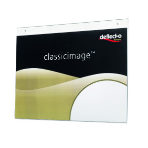 Deflecto+Landscape+Wall+Sign+Holder+A3+DE48000