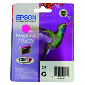 Epson+T0803+Ink+Cartridge+Claria+Photographic+Hummingbird+Magenta+C13T08034011