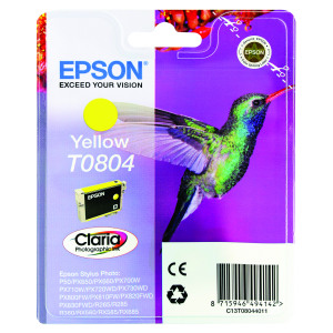 Epson+T0804+Photographic+Ink+Cartridge+Claria+Yellow+C13T08044011