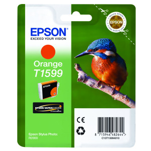 Epson+T1599+Ink+Cartridge+Ultra+Chrome+Hi-Gloss2+Kingfisher+Orange+C13T15994010