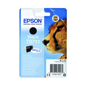 Epson+T0711+Ink+DURABrite+Ultra+Cheetah+Black+C13T07114012