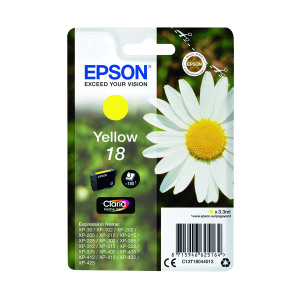 Epson+18+Home+Ink+Cartridge+Claria+Daisy+Yellow+C13T18044012