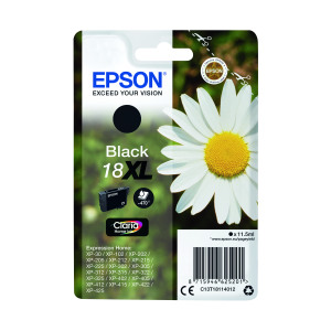 Epson+18XL+Home+Ink+Cartridge+Claria+High+Yield+Daisy+Black+C13T18114012