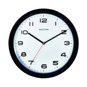 Acctim+Aylesbury+Wall+Clock+Black+92%2F302