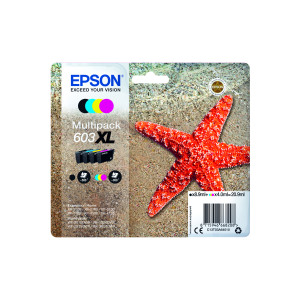 Epson+603XL+Ink+Cartridge+Starfish+High+Yield+Multipack+CMYK+C13T03A64010