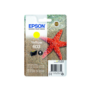 Epson+603+Ink+Cartridge+Starfish+Yellow+C13T03U44010