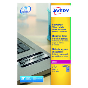 Avery+Laser+Label+H%2FDuty+189+Per+Sheet+Silver+%28Pack+of+3780%29+L6008-20