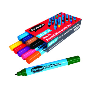 Show-me+Drywipe+Marker+Fine+Tip+Assorted+%28Pack+of+10%29+FSDP10A
