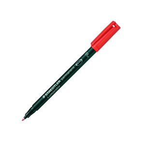 Staedtler+Lumocolour+Universal+Pen+Permanent+Fine+Red+%2810+Pack%29+318-2
