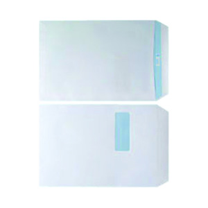 C4+White+Window+Self+Seal+Envelope+Pk250