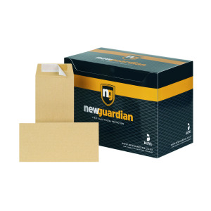 New+Guardian+DL+Envelope+Peel%2FSeal+130gsm+Manilla+%28Pack+of+500%29+E26503