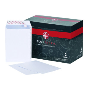 Plus+Fabric+C5+Envelopes+Peel+and+Seal+120gsm+White+%28Pack+of+500%29+B26139