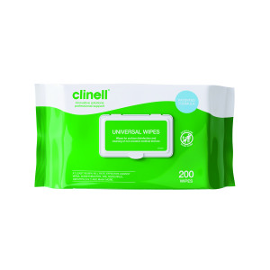 Clinell+Universal+Sanitising+Wipes+%28Pack+of+200%29+CW200