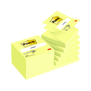Post-it+Z-Notes+76x76mm+Canary+Yellow+%28Pack+of+12%29+R330