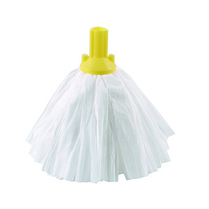 Exel+Big+White+Mop+Head+Yellow+%28Pack+of+10%29+102199