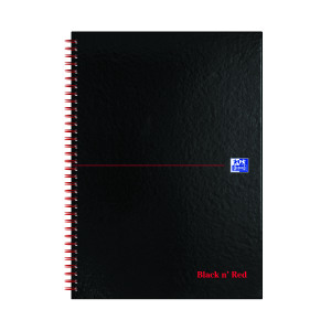 Black+n%26apos%3B+Red+Wirebound+A-Z++Hardback+Notebook+A4+%28Pack+of+5%29+100080232