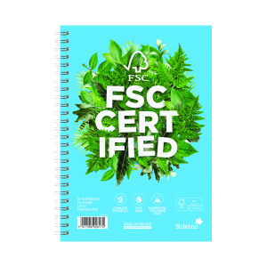 Silvine+Premium+Environmentally+Friendly+Ruled+Notebook+160+Pages+A5+%285+Pack%29+R203