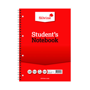 Silvine+Feint+Ruled+Student%26apos%3Bs+Notebook+120+Pages+A4+%2812+Pack%29+141