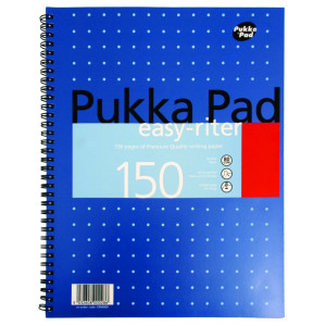 Pukka+Pad+Ruled+Metallic+Wirebound+Easy-Riter+Notepad+150+Pages+A4+White+%283+Pack%29+ERM009