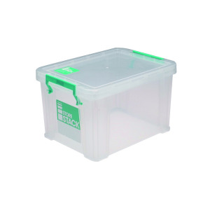 Storestack+Storage+Box+Clear+1+Litre+180x110x90mm+RB00814