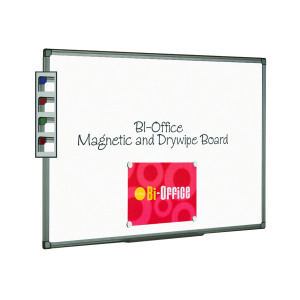 Bi-Office+Aluminium+Finish+Magnetic+Whiteboard+900x600mm+MB0706186