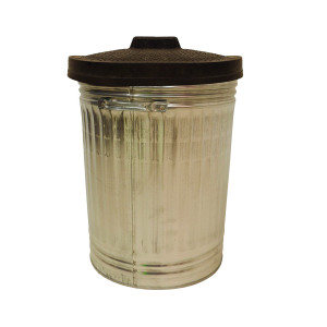 Galvanised+90+Litre+Dustbin+with+Rubber+Lid+316625