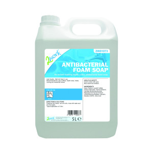 2Work+Antibacterial+Foam+Soap+5+Litre+Bulk+Bottle+2W01073