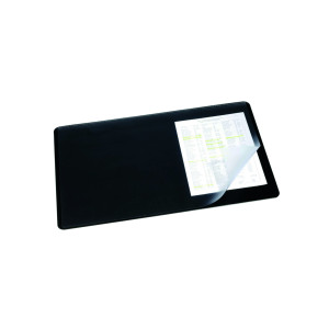 Durable+Desk+Mat+with+Clear+Overlay+400+x+530mm+Black+7202%2F01