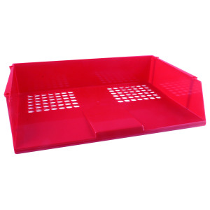 Q-Connect+Wide+Entry+Letter+Tray+Red+KF21691