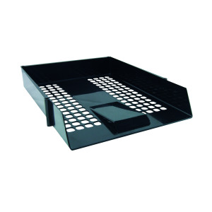 Black+Plastic+Letter+Tray+%28Pack+of+12%29+WX10050