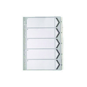 A4+White+1-5+Mylar+Index+%28Multi-punched+and+Mylar+Reinforced+Tabs%2FHoles+WX01527