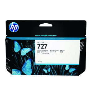 HP+727+DesignJet+Ink+Cartridge+130ml+Photo+Black+B3P23A