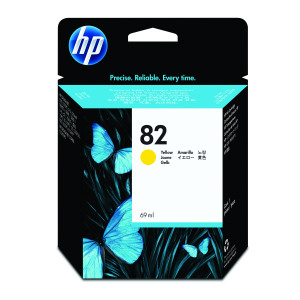 HP+82+DesignJet+Ink+Cartridge+69ml+Yellow+C4913A