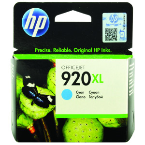 HP+920XL+OfficeJet+Inkjet+Cartridge+High+Yield+Cyan+CD972AE