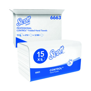 Scott+1-Ply+Performance+Hand+Towels+212+Sheets+%28Pack+of+15%29+6663
