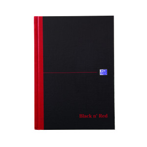 Black+n%26apos%3B+Red+Casebound+Hardback+A-Z+Notebook+192+Pages+A5+%28Pack+of+5%29+100080491