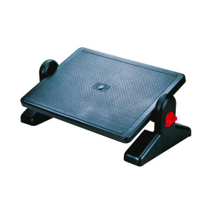 Q-Connect+Ergonomic+Adjustable+Footrest+Platform+Size+540x265mm+Black+29200-70