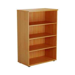 First+3+Shelf+Wooden+Bookcase+800x450x1200mm+Beech+KF803652