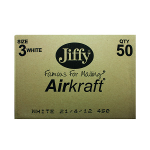 Jiffy+AirKraft+Bag+Size+3+220x320mm+White+%2850+Pack%29+JL-3