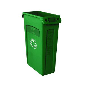 Rubbermaid+Slim+Jim+Vented+Container+87L+Green+FG354007GRN
