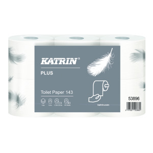 Katrin+Plus+3-Ply+Toilet+Roll+143+Sheets+%2848+Pack%29+53896