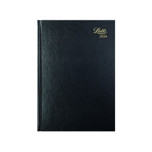 Letts+A5+Business+Diary+Week+To+View+Black+2024