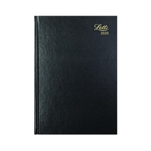 Letts+A5+Business+Diary+Day+Per+Page+Black+2025+LT11XBK25