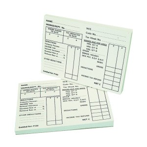 Exacompta+Guildhall+Pay+Slip+Pad+100+Sheets+%285+Pack%29+1609