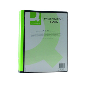 Q-Connect+Presentation+Display+Book+60+Pocket+A4+Black+KF01269