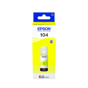 Epson+104+Ink+Bottle+EcoTank+Yellow+C13T00P440