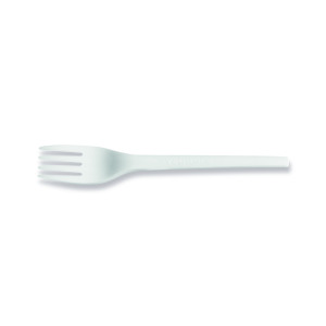 Vegware+Fork+6.5in+Compostable+White+%28Pack+of+50%29+VW-FK6.5