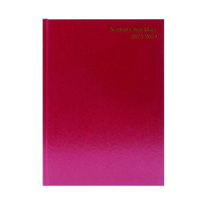 Academic+Diary+Week+To+View+A5+Burgundy+2023-2024+KF3A5ABG23